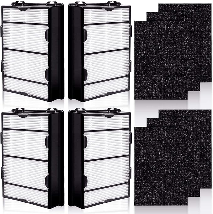 HAPF600 Filter Replacement for Holmes HAPF600 Air Puri-fier, 4 Filter + Carbon by Lichelete
