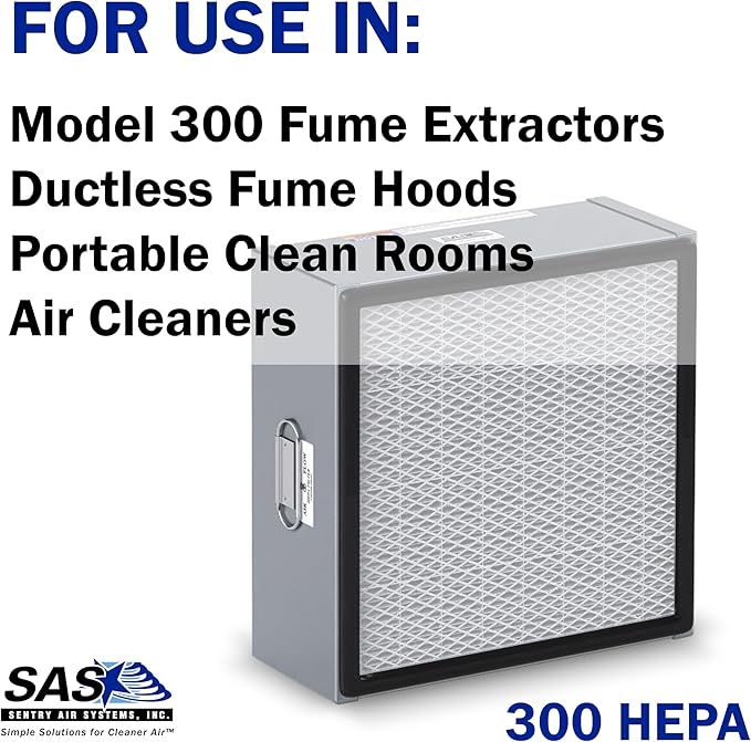 HEPA Filter for Model 300 Sentry Air Systems – MERV 17 Air Filter for Fume - Image 2