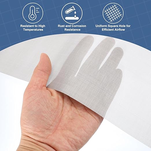 uxcell 300 Mesh 79" x 10" Woven Wire Mesh, 316 Stainless Steel Air Vent Filter - Image 5