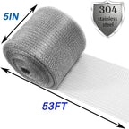 Wire Mesh for Mice Control 5IN X 53Ft, Hole Fill Fabric, Upgraded Stainless - Image 2