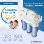 Max Water 5 Stage 100 GPD Reverse Osmosis Water Filtration System + Faucet-B + - Image 3