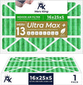 MervKing 16x25x5 Air Filter Actual Size: 15.88" x 24.88" x 4.38" MERV 13 MPR by MervKing
