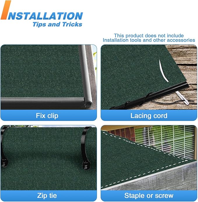 TANG Sun Shade Fabric Roll 8'x24' Shade Cloth - Image 5