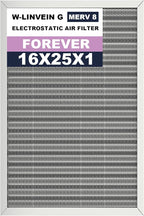 16x25x1 Reusable Air Filter, Electrostatic, Washable Lasts a Lifetime, Breathe by Betterlifeishere