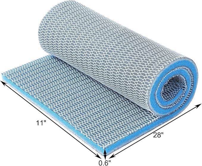 AQUANEAT Aquarium Filter Sponge 8-Layer Filter Media Pad, Cut-to-Size Foam Floss - Image 8