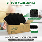 Charcoal Filters for Compost Bucket 3.5 in Square - Image 4