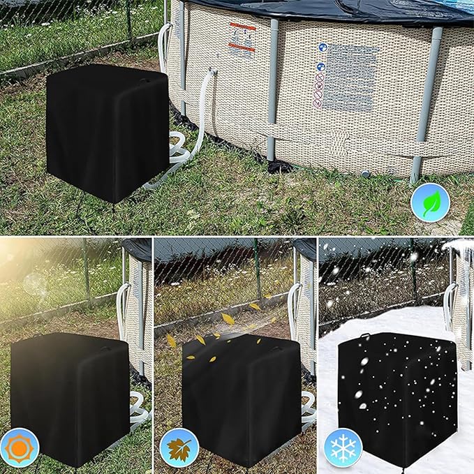 COVER - Sand Filter Pump Cover, Ground Mounted Heavy Duty Fabric Pool Pump - Image 4