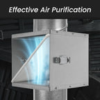 Repa Market 8" Duct Air Filter Box – Galvanized Steel Inline Dryer Filter - Image 3