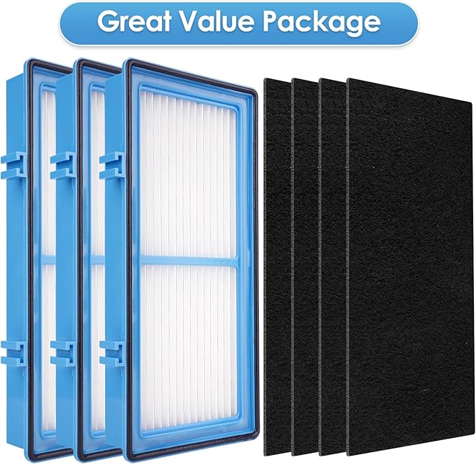 AER1 Filter 3 HEPA Filters + 6 Carbon Booster Filters Compatible - Image 2