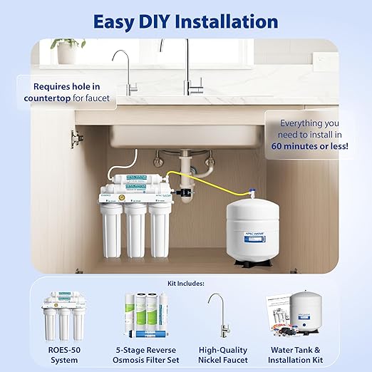 APEC WATER - Reverse Osmosis Water Filter System Essence Series - 5-Stage - Image 3
