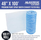 Master Airbrush Elite Paint Spray Booth Exhaust Filter Roll 48" x 100' - Image 2
