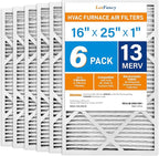 LotFancy 16x25x1 Air Filter MERV 13 6-Pack, Electrostatic Pleated HVAC Furnace - Image 9