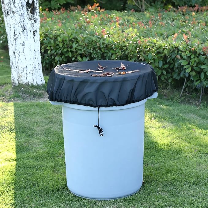 37.5 Inch Mesh Cover for Rain Barrel, Rain Bucket Leaf Filter Screen Cover - Image 5