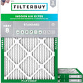 Filterbuy 20x22x1 Air Filter MERV 8 Essential Dust & Allergy Defense, by Filterbuy