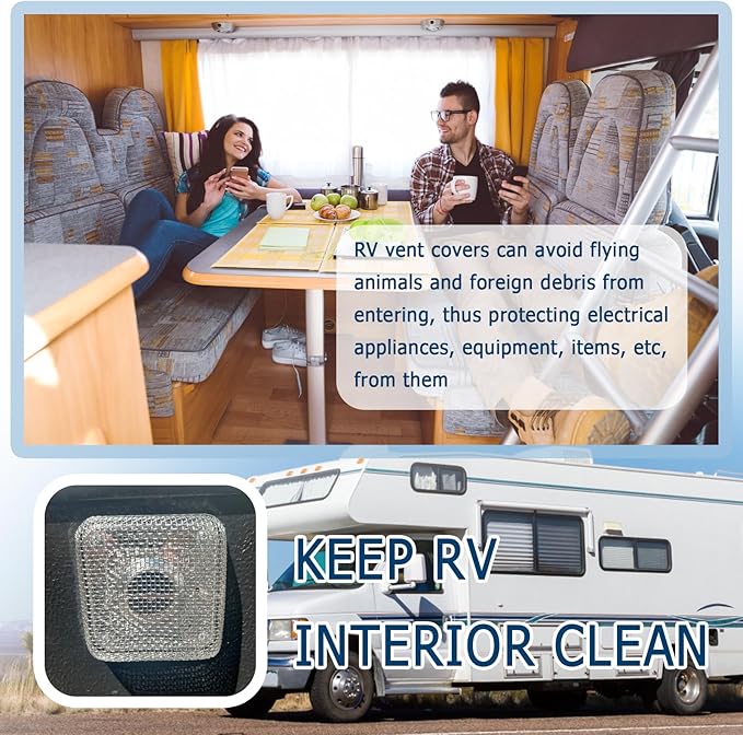 4.64×4.64 Inch RV Vent Cover Stainless Steel, RV Furnace Vent Screen & - Image 6