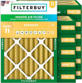 Filterbuy 18x20x4 Air Filter MERV 11 Superior Pet & Allergy Defense, by Filterbuy