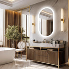 LUVODI Lighted LED Bathroom Mirror: 32x20IN Oval Wall Mounted Vanity Mirror - Image 2