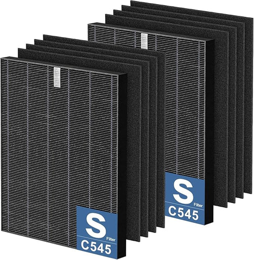 2 Pack C545 HEPA Smoke Replacement Filter S Compatible by Cabiclean