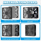PATIKIL 70mm Fan Filter Grill - Image 5