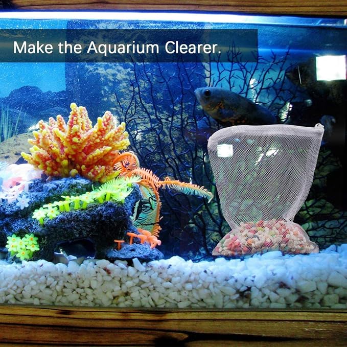 12Pcs Aquarium Filter Bags Fish Tank Mesh Media Filter Bags Carbon Filter Bags - Image 5