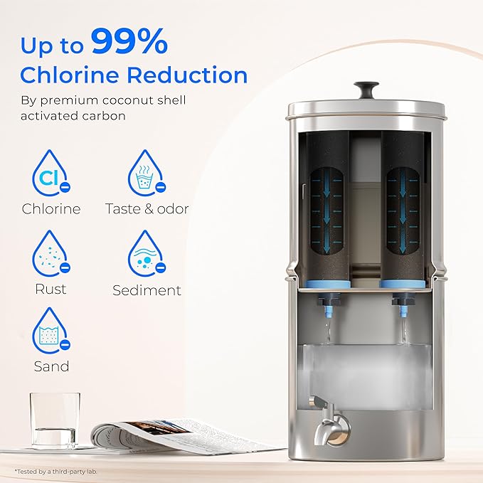 Waterdrop Gravity-fed Water Filter System, Increase PH, - Image 3