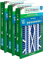 Filterbuy 16x25x5 Air Filter MERV 13 Optimal Smoke & Allergy Defense, by Filterbuy