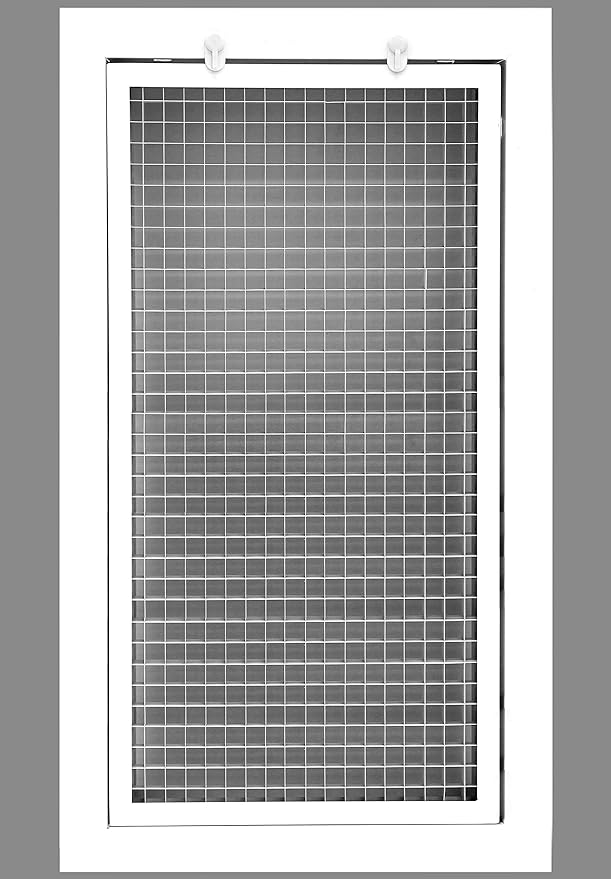 HVAC Premium 6'' x 18'' Cube Core Eggcrate Return Air Filter Grille by HVACPremium