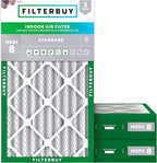 Filterbuy 16x25x4 Air Filter MERV 8 Essential Dust & Allergy Defense, by Filterbuy