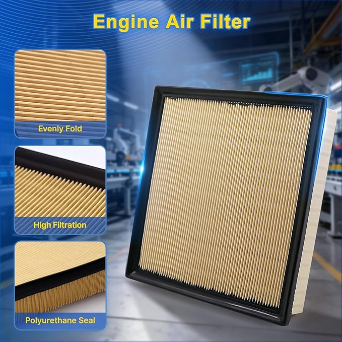 Cabin & Engine Air Filter Kit Fits 2024-2025 Tacoma L4 2.4L, Replacement - Image 5