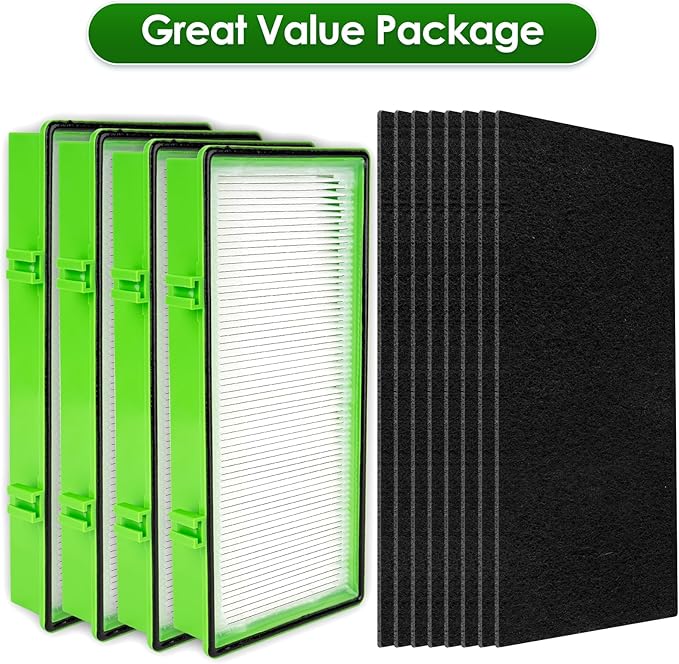 AER1 Filter 4 HEPA Filters + 8 Carbon Booster Filters Compatible - Image 2