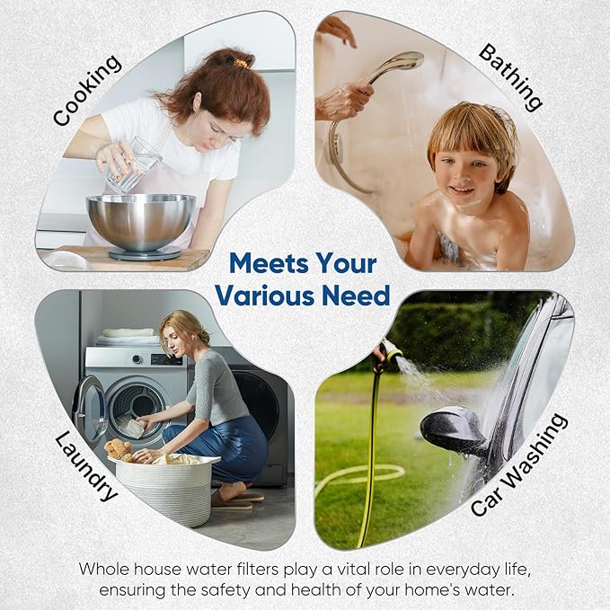 PUREPLUS 5 Micron 20" x 2.5" Whole House CTO Carbon Sediment Water Filter - Image 8
