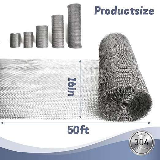 16" X 50 ft 304 Stainless Steel Mesh, Wire Mesh - Image 3