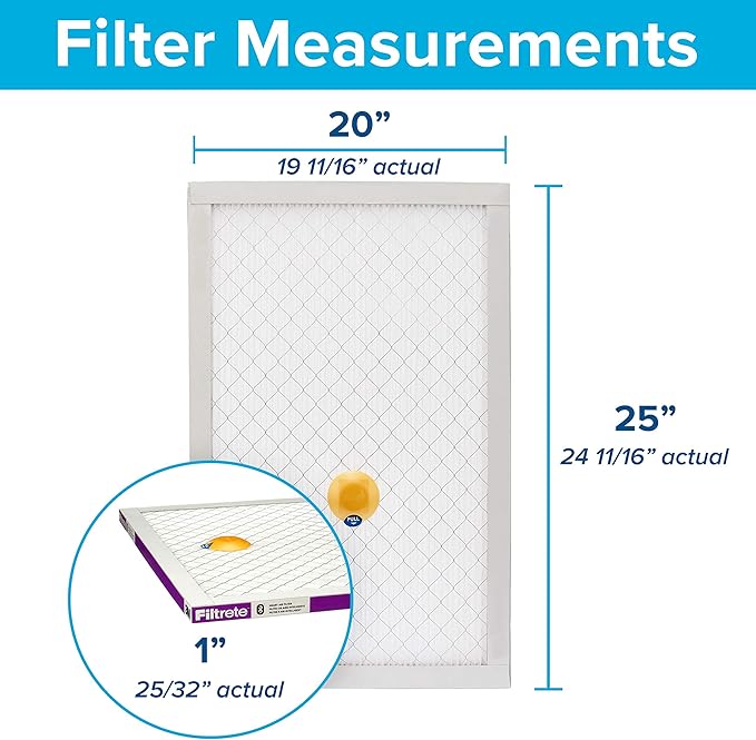 Filtrete 20x25x1 AC Furnace SMART Air Filter, MERV 12, MPR 1500, Track Filter - Image 2