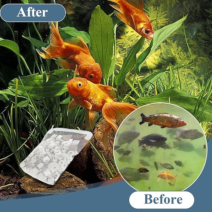 16 Pcs Aquarium Filter Media Bags Extra Fine, 7.8 x 5.9 Inch Filter Media Bag - Image 4