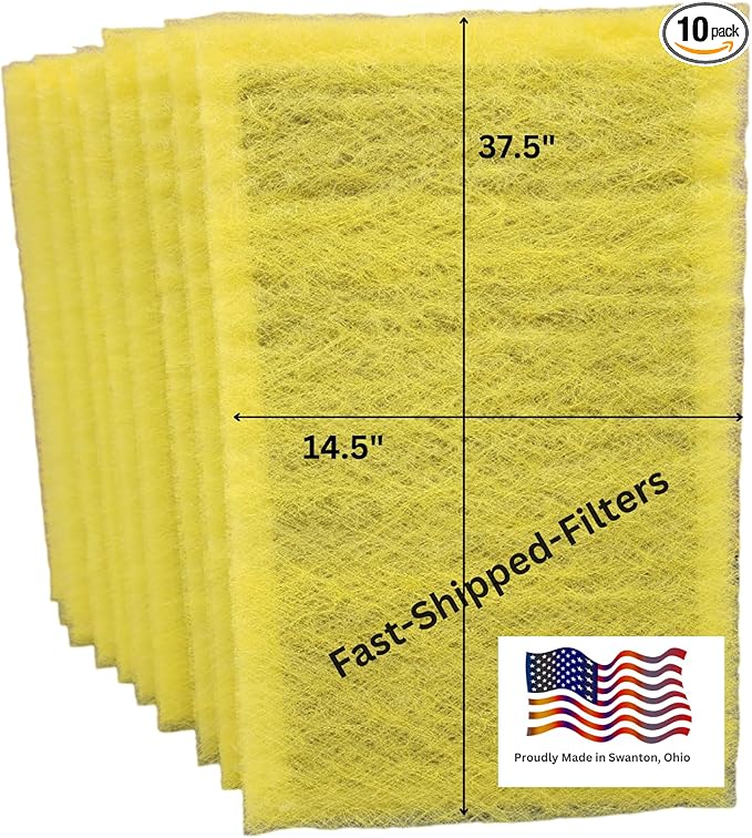 Fast-Shipped-Filters 10 Pack 16x40 Replacement Filter Pads Compatible by Unknown