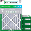 Filterbuy 20x23x4 Air Filter MERV 8 Essential Dust & Allergy Defense, by Filterbuy