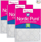 Nordic Pure 20x25x1 Tru Mini Pleat MERV 13 AC Furnace Air Filters – 2.5X More by NordicPure