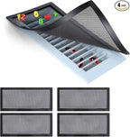 Magnetic Floor Register Vent Covers, 5.5 x 12 Inch Air Vent Filter Mesh by ServetoMakeYourLifeEasier