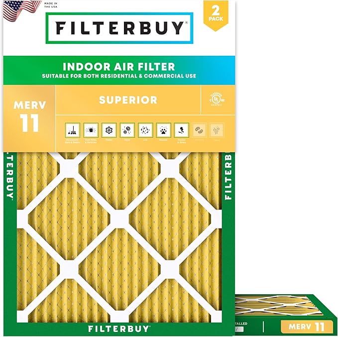 Filterbuy 30x32x1 Air Filter MERV 11 Superior Pet & Allergy Defense, by Filterbuy