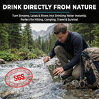 2-Pack Tactiko Survival 20oz/600ml Filtered Water Bottle Kit - Image 3