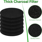 6 Pack Charcoal Filters for Compost Bucket, 6.7 Inch Compost Filters for - Image 4