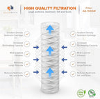 Aquaboon Whole House 5 Micron 10 x 2.5 String Wound Sediment Water Filter - Image 3