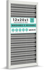 12x20x1 HVAC Furnace Air Filter, Reusable Washable Electrostatic Furnace Filter by KEYINGXUAN