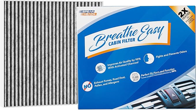 Spearhead Odor Defense Breathe Easy AC & Heater Cabin Filter | Fits 2020-25 by SPEARHEAD
