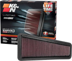 K&N High-Flow Original Lifetime Engine Air Filter: Increase Power: Premium by KNEngineeringInc