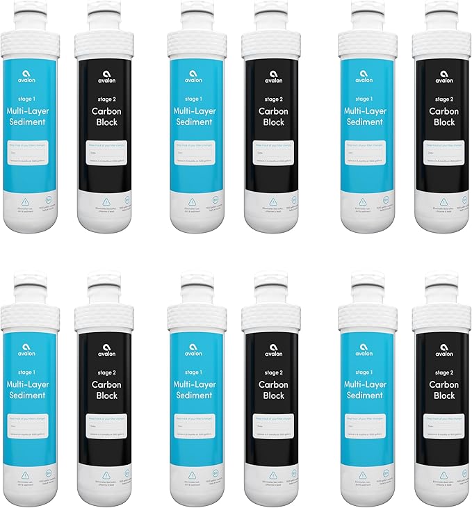 Avalon Genuine AVALONFILTER 2 Stage Replacement Filters Branded Bottleless by AvalonWater