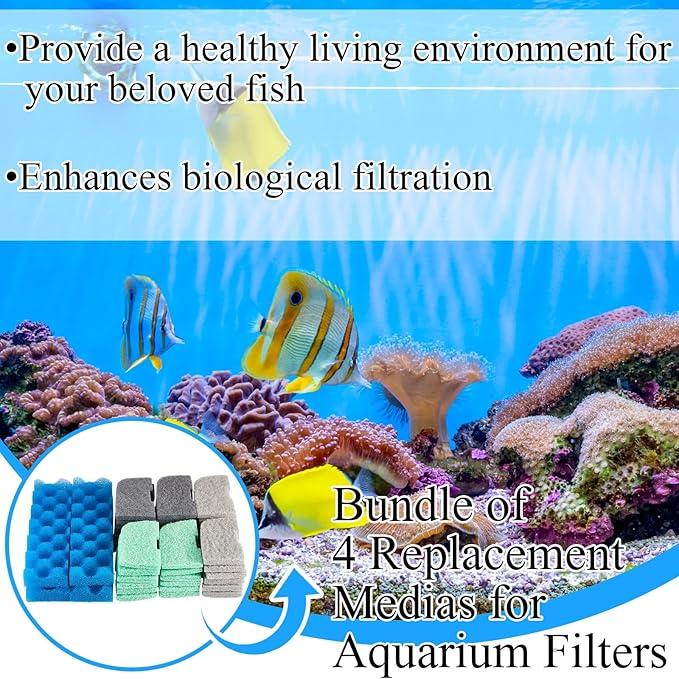 40 Pcs Replacement Filter Media Kit Compatible - Image 5