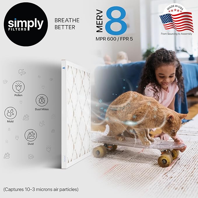 Simply 16x22x1 Air Filter, Merv 8, 6 Pack, - Image 8