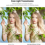 NEEWER 77mm Black Diffusion 1/8 Filter, Soft Dreamy Cinematic Effect, Ultra - Image 3