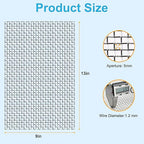 8 Pcs 13x9 20 Mesh 304 Stainless Steel Wire Mesh Sheet, Rustproof Metal Mesh - Image 4
